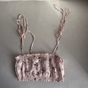 Reformation Blush Satin Top